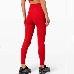 Lululemon Athletica Red Leggings